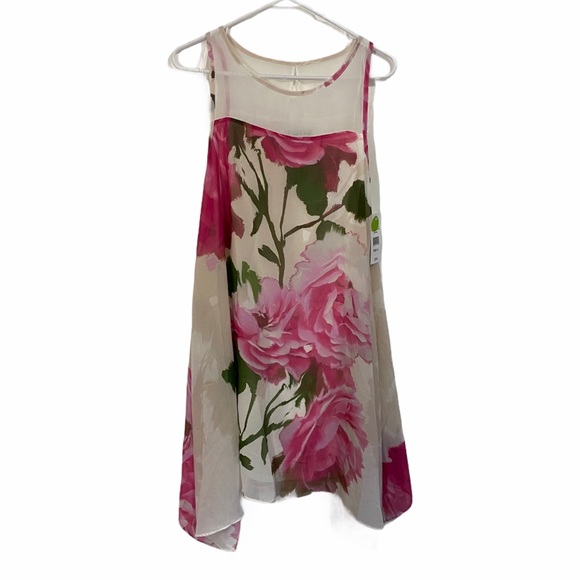 Robbie Bee Floral Sleeveless Dress sz 6 - Picture 1 of 4